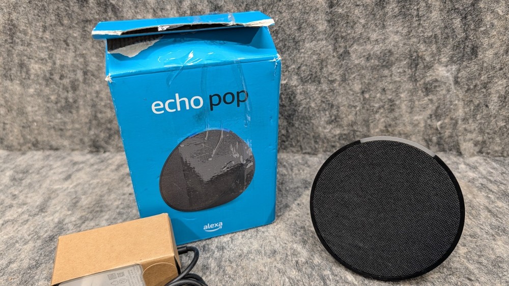 Amazon Echo Pop WiFi/Bluetooth Smart Speaker C2H4R9 Black 🔥New/Open🔥