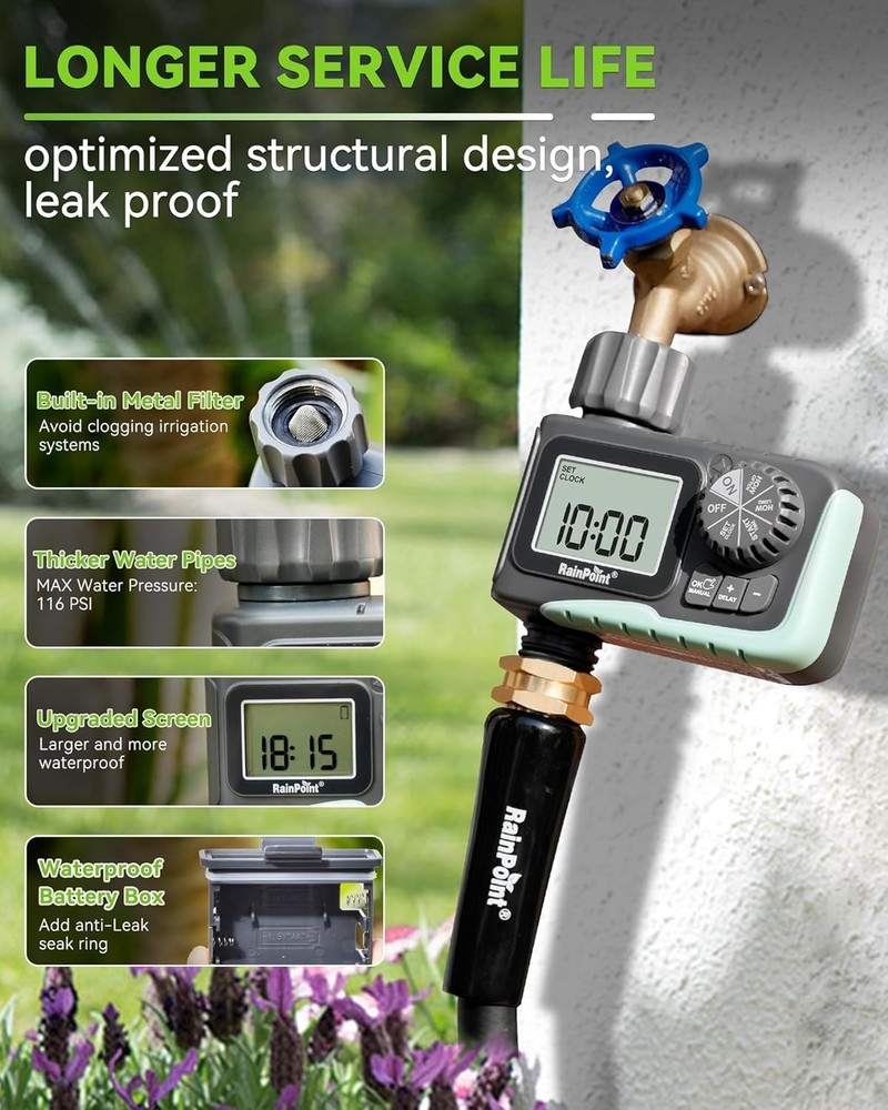 Outdoor Soaker Hose Digital Irrigation