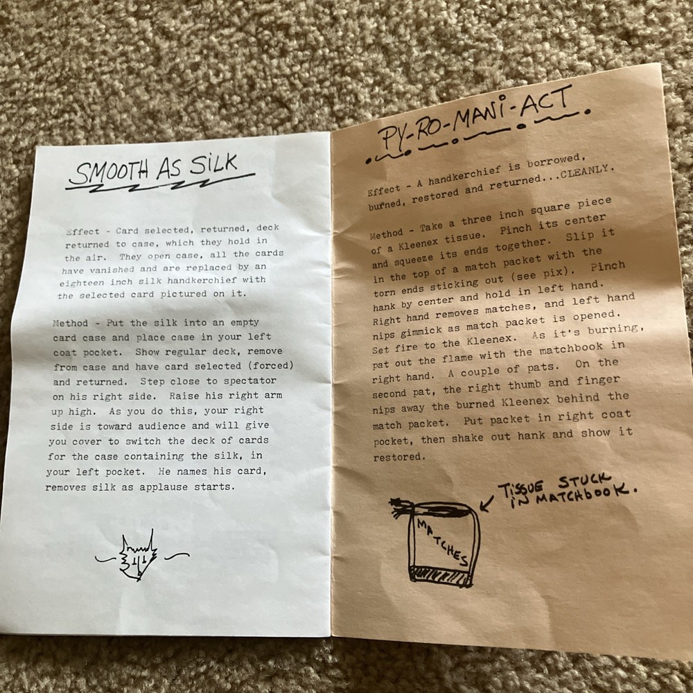 Vintage Magic Routines/Notes David Hoy, Karrell Fox, Blake-DeCourcy
