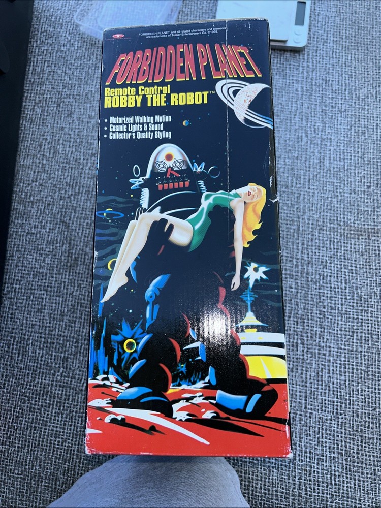 Trendmasters Forbidden Planet Remote Control Robby the Robot 1999 DAMAGED BOX