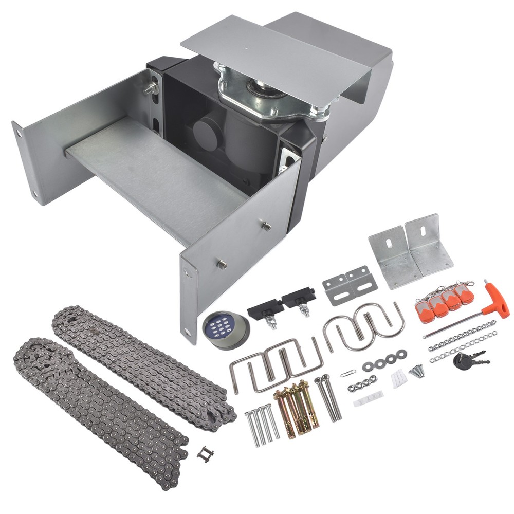 3300lbs 550W Automatic Sliding Gate Opener APP Control with 4 Remote Controls