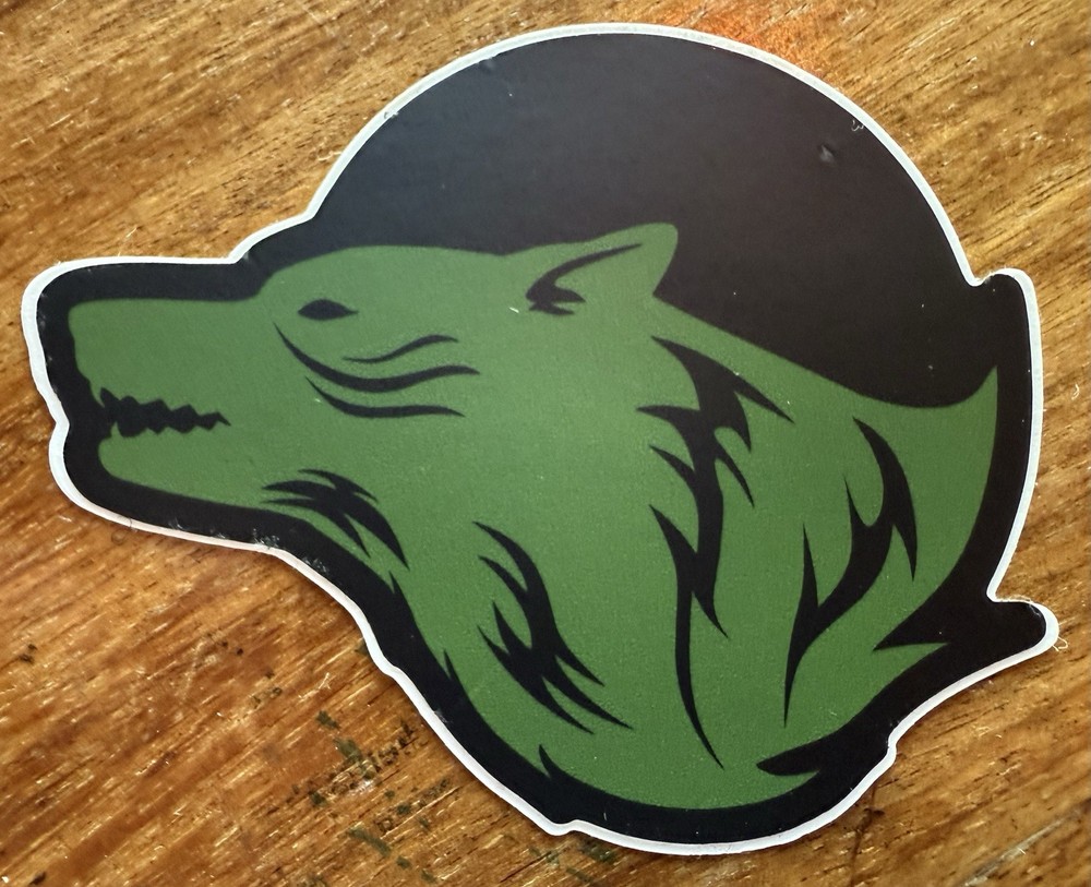 Spiritus Systems Wolf Logo Sticker OD Green Variant