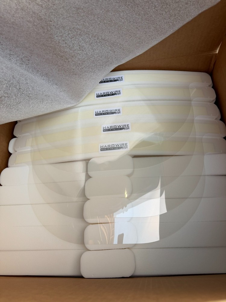 [BOX OF 100] Hardwire Face Shields