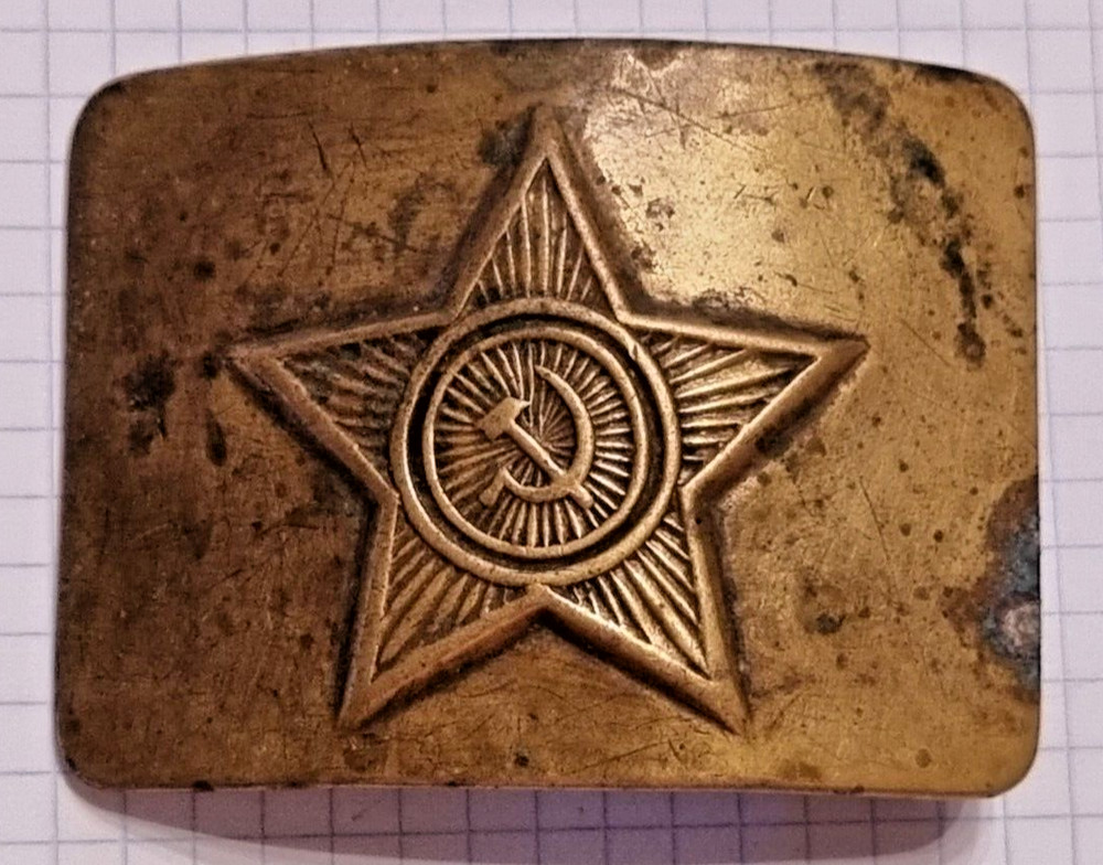 soviet military belt buckle ussr