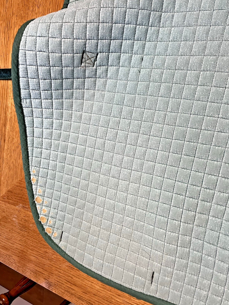 Horse Saddle Pad- AP Green with Maroon Trim