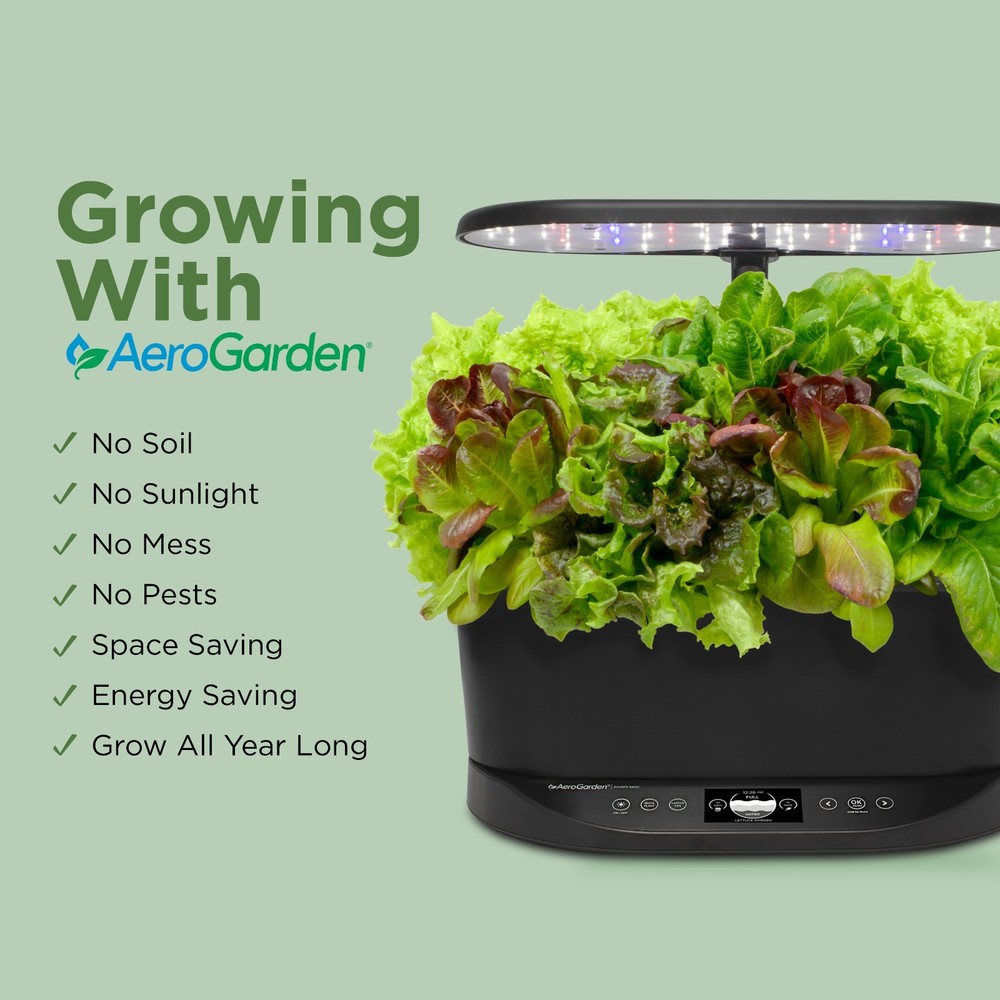 AeroGarden Bounty Basic Black