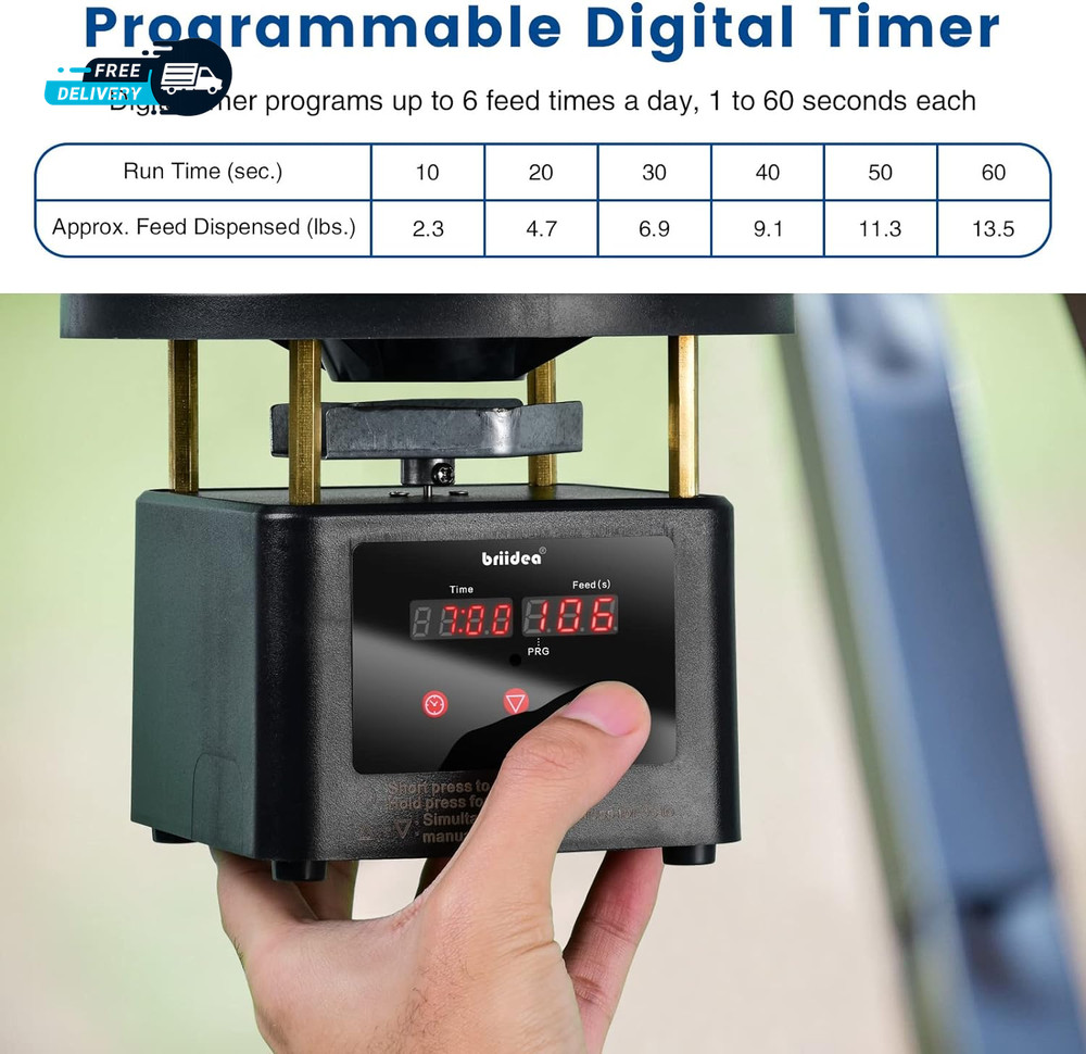 Deer Feeder Timer All-In-One Deer Feeder Motor and Timer Kit with Programable