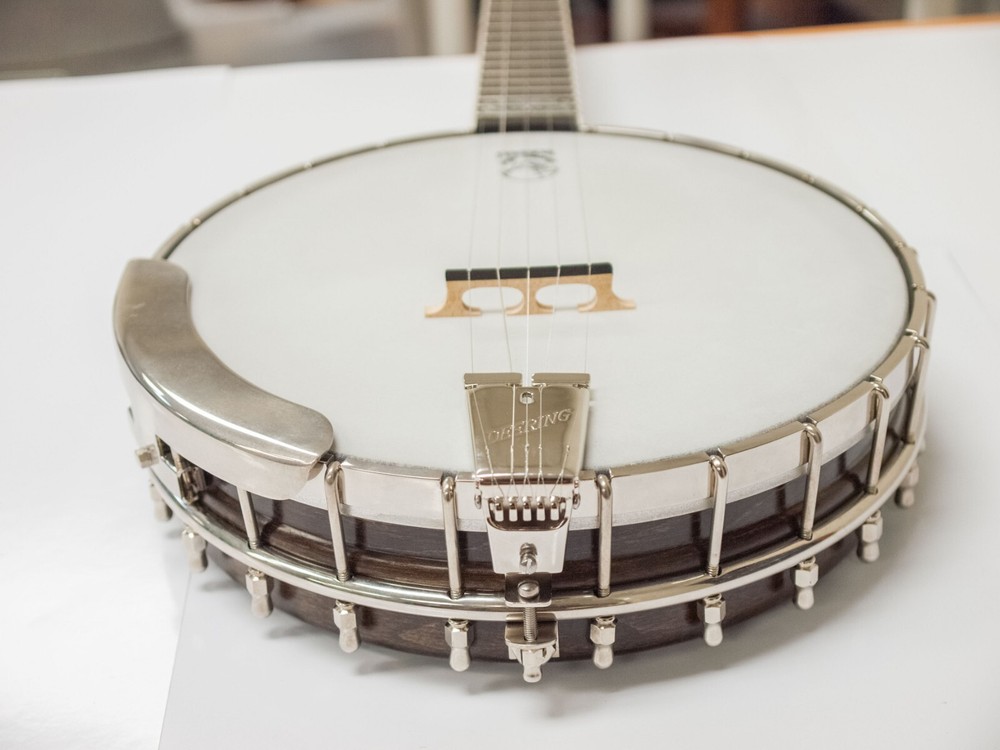 Deering John Hartford Pro 5 String Banjo (Pop On Resonator Missing) w/ Case