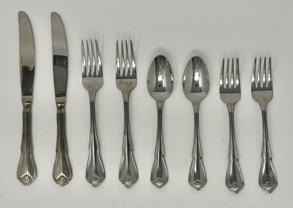 Oneida Pinta 8 Piece Casual Flatware Set Quality Stainless