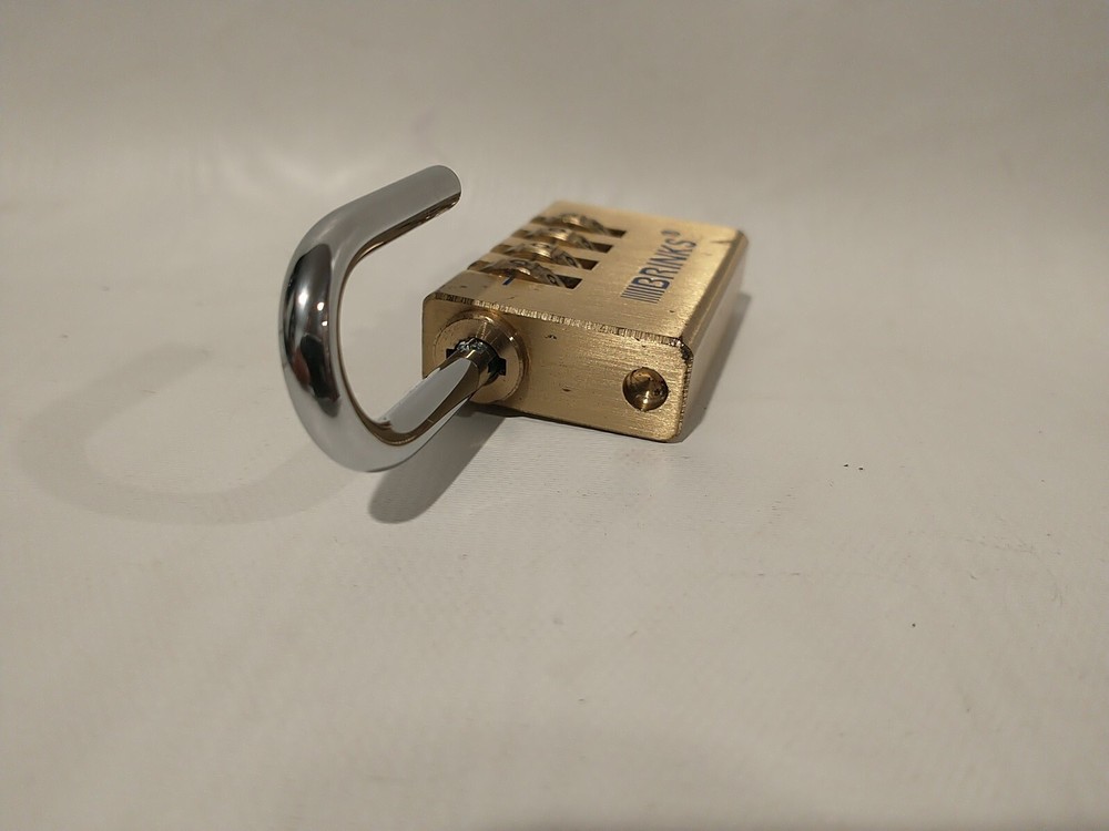BRINKS 30mm 4-Dial Combination Weather-Resistant SOLID BRASS Security PADLOCK