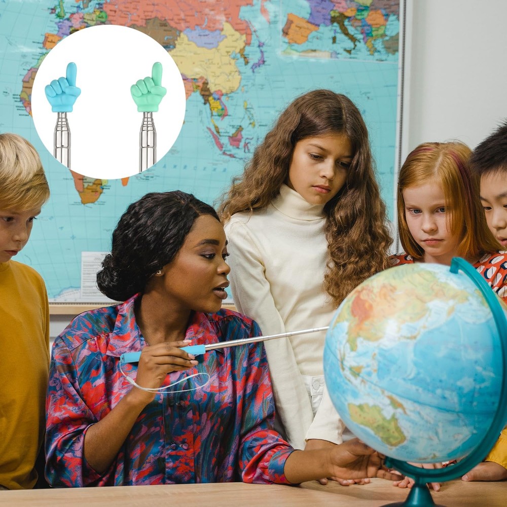 2pcs Telescopic Teachers Pointer, Pointer Sticks with Lanyard, Extendable...