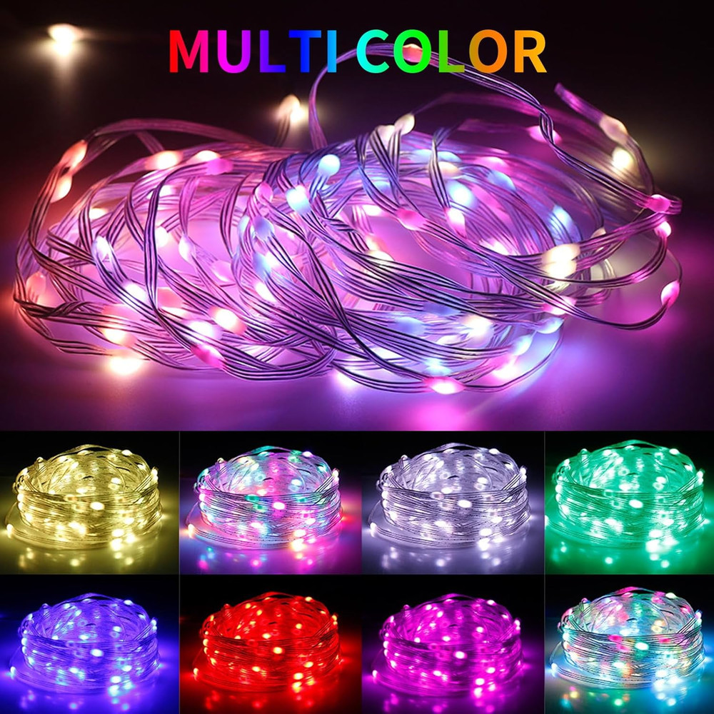 Smart 100LEDs Fairy RGB String Light USB 10M/33FT Waterproof String Light String