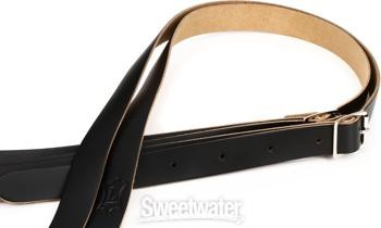 Levy's M18 Chrome-Tan Leather Guitar Strap - Black