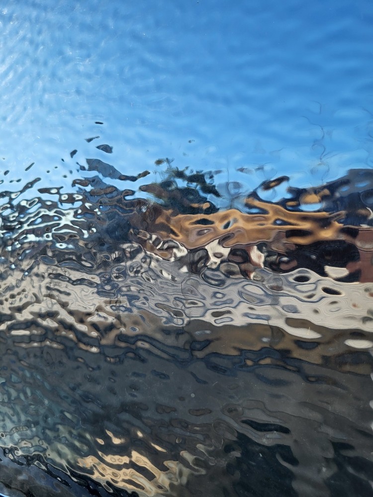 12x12" Clear Ripple Glass