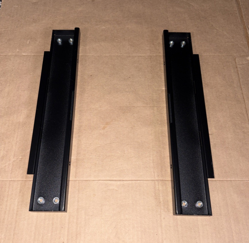 Tec Mojo 6U Server - Front Frame Supports - Pair - Black - 14 7/16" Tall