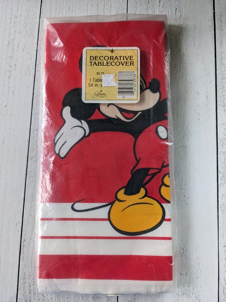 Mickey Mouse Decorative Table Cover New Old Stock