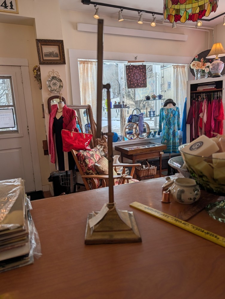 Vintage art deco adjustable vanity/boudoir mirror