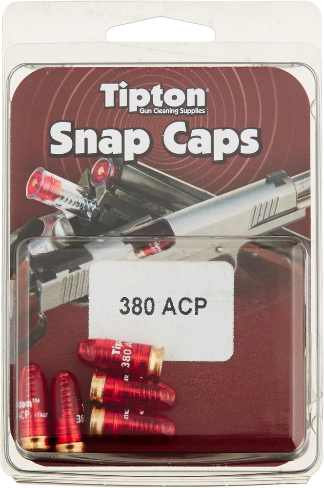 .380 ACP Snap Caps 5ct - Spring Buffered False Primer, Safe Gun Use