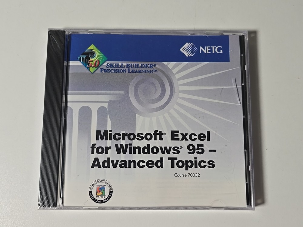 NETG Skill Builder Microsoft Excel for Windows 95 - Advanced Topics Course 70032