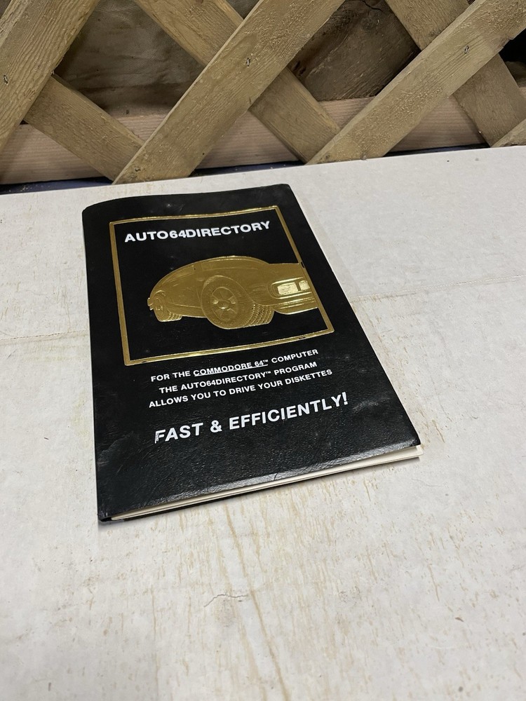 Vintage AUTO64DIRECTORY Manual / Commodore 64 / Diskettes / Computer / PC