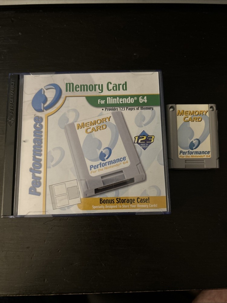 N64 Memory Card Case And Inserts | Performance W/ Memory Card