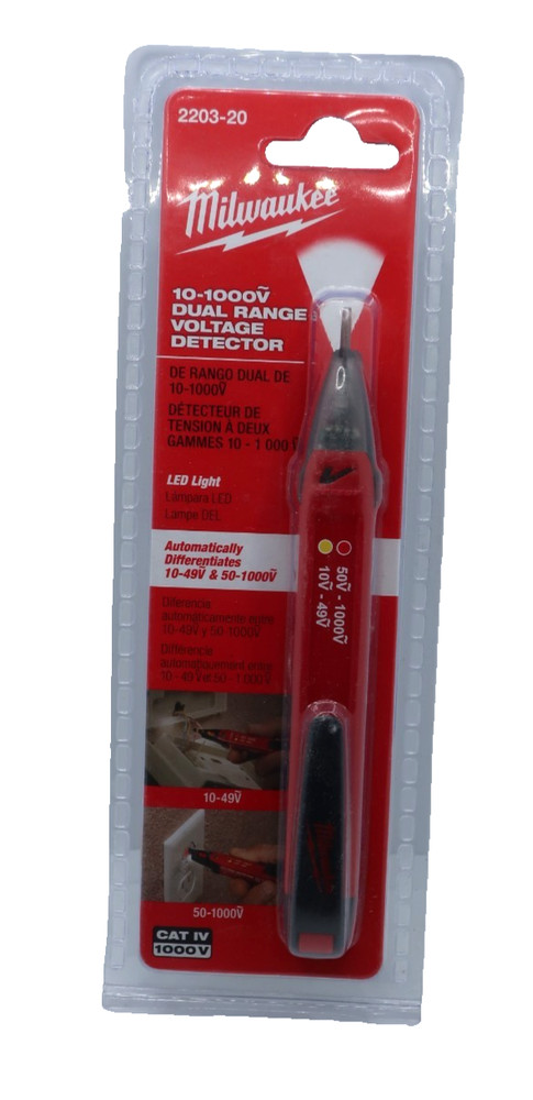 Milwaukee Tool 10-1000 Dual Range Voltage Detector 2203-20 NEW!