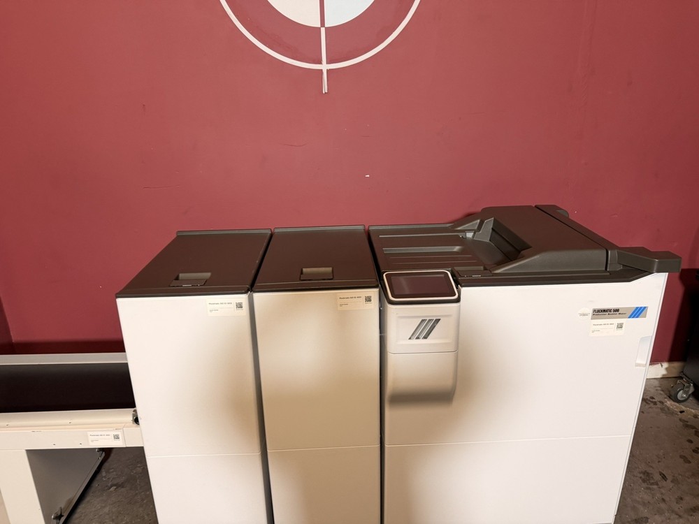 Plockmatic 500 bookletmaker extended Conveyor !Video!