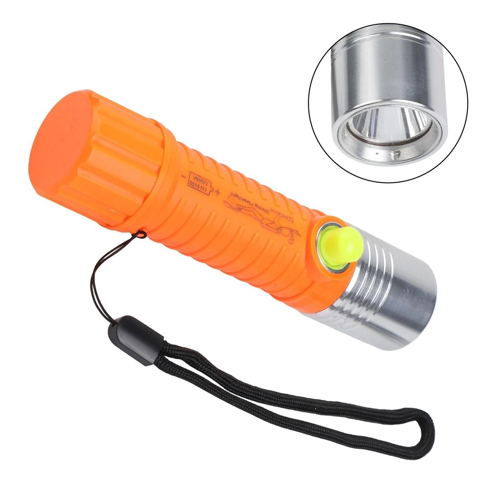 Pratical Flashlight Underwater Lamp Anti-abrasive Free-scratch Shock-proof