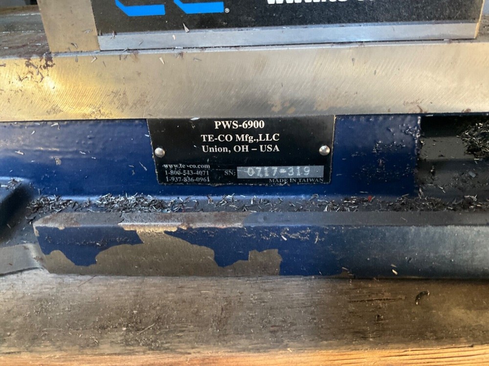 Te-Co Pws-6900 6" Machine Vise With Fixed Base HEHAE43-Used