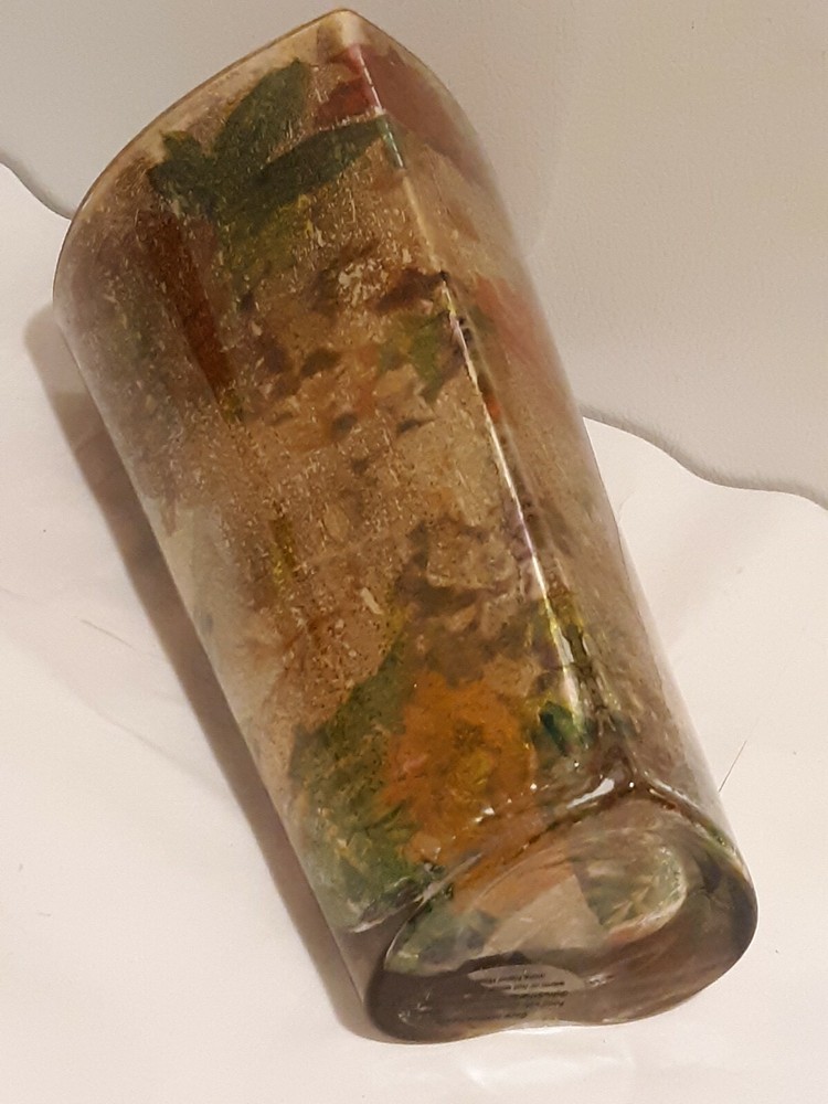 HEART Shaped FOIL Lined 10" VASE