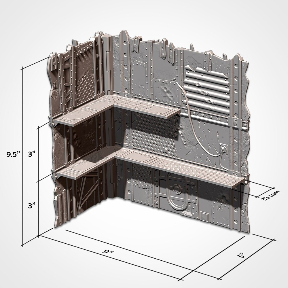 WTC 40K Foldable Terrain - Orks | WH40K Wargame Scenery