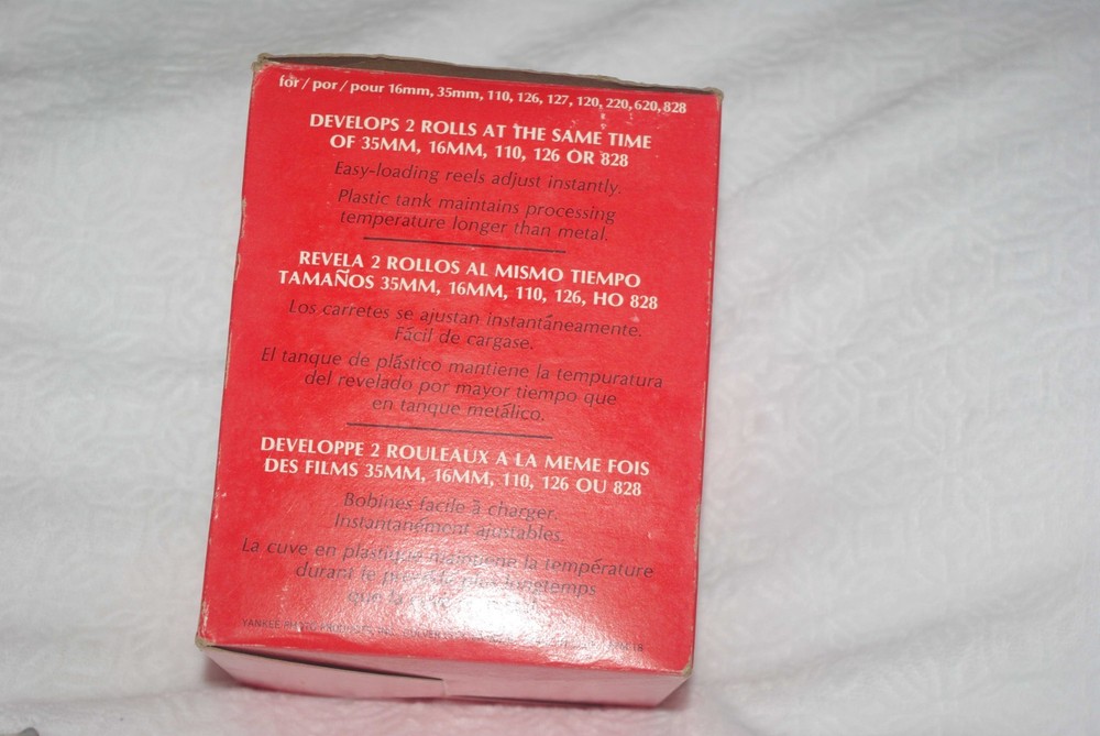 Yankee Master Developing Tank with Adjustable Reel Made in USA