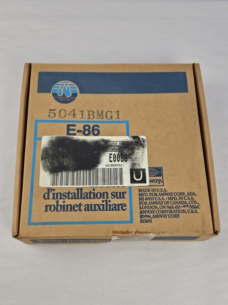 Amway E-84 Water Filtration System Housing E-85 OEM Filter E-87 Faucet Kit