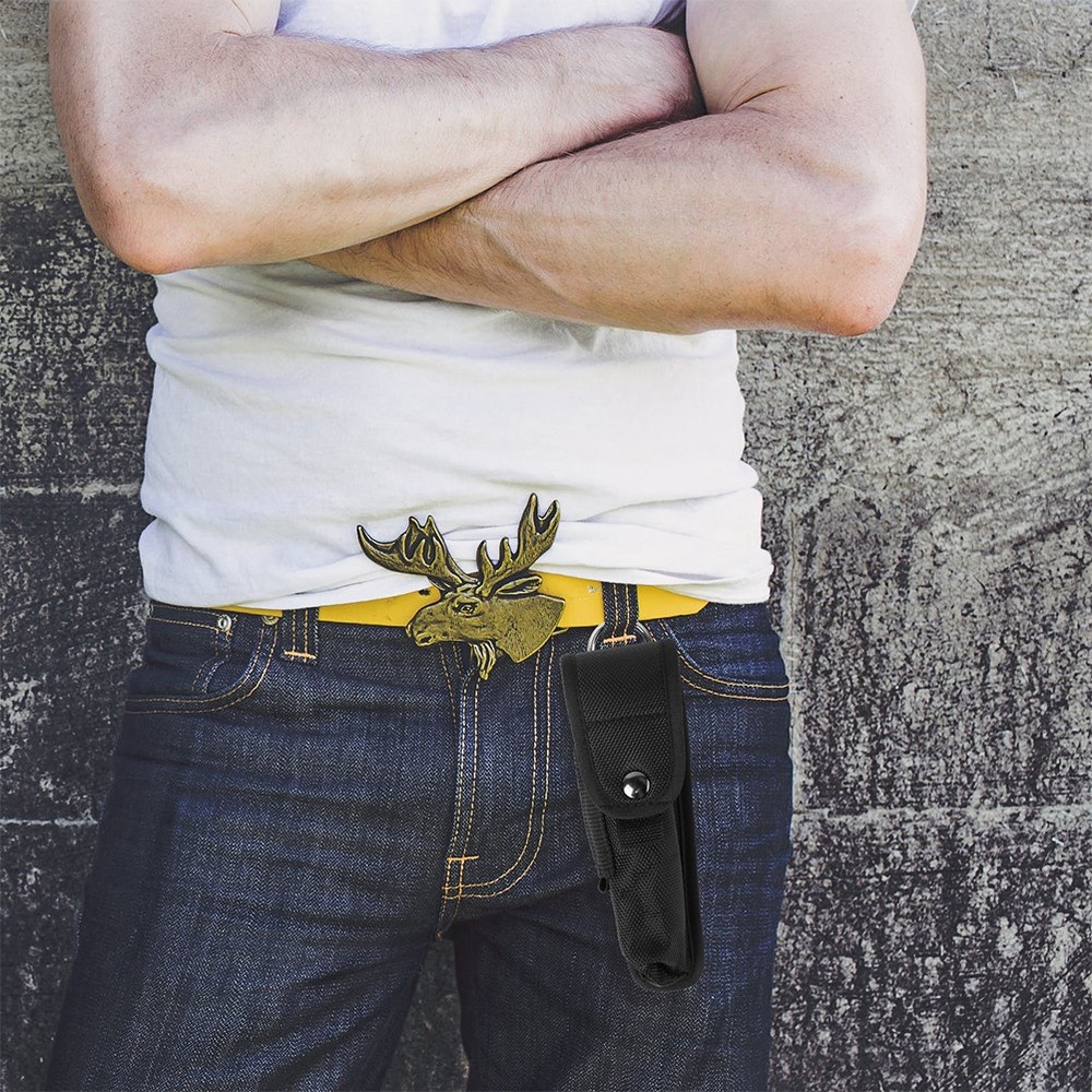 2 Pcs Multi-functional Waist Pack Torch Pouch Protective Flashlight Case Bag