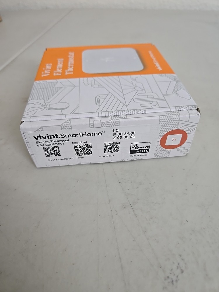 Vivint Element Smart Home Thermostat VS-ELEM02-01