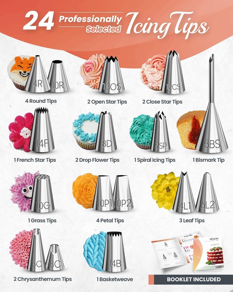 700PCs Cake Decorating Kit W/ Baking Supplies Cake Turntable Decorating