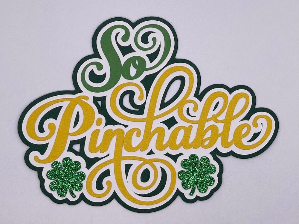 St. Patrick's Day - Paper Piecing Scrapbook Embellishment Die Cuts