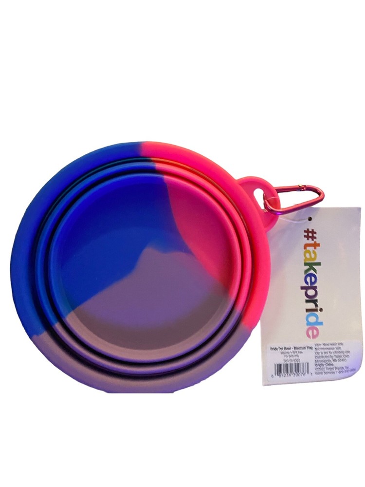 Pride Pet Bowl-Bisexual Flag Silicone Bowl