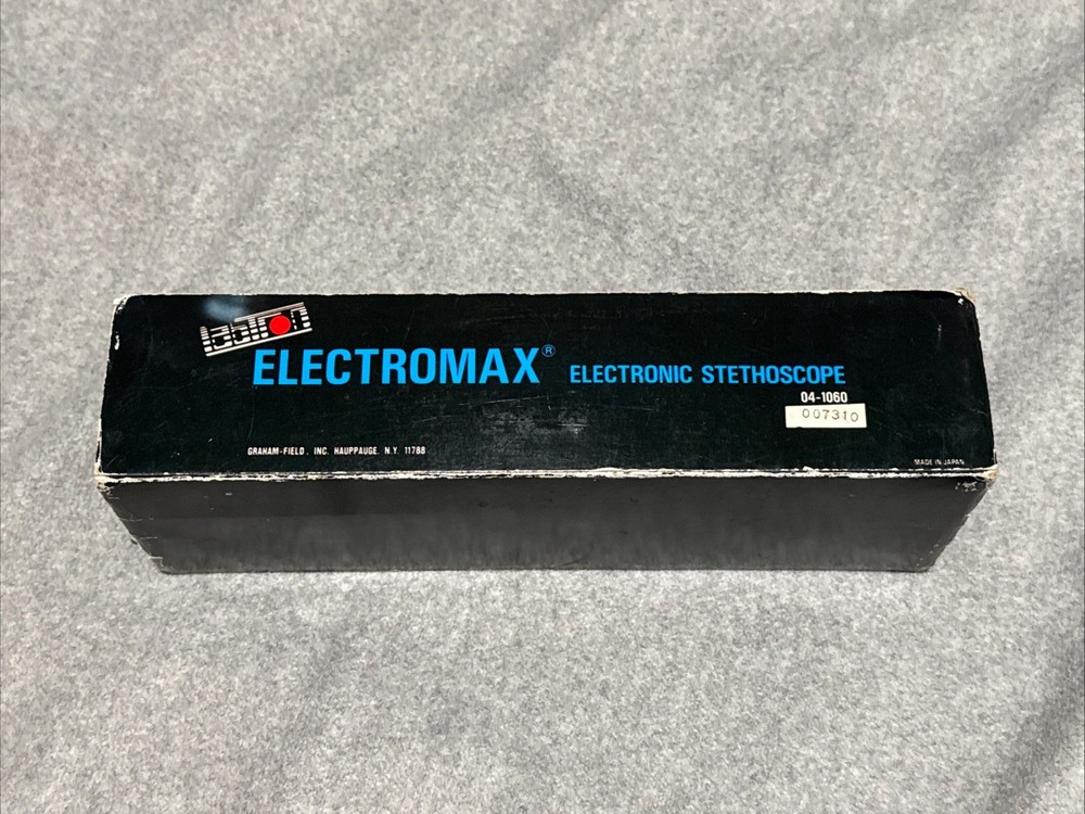 LABTRON ELECTROMAX ELECTRONIC STETHOSCOPE 04-1060 + CASE Tested & Working