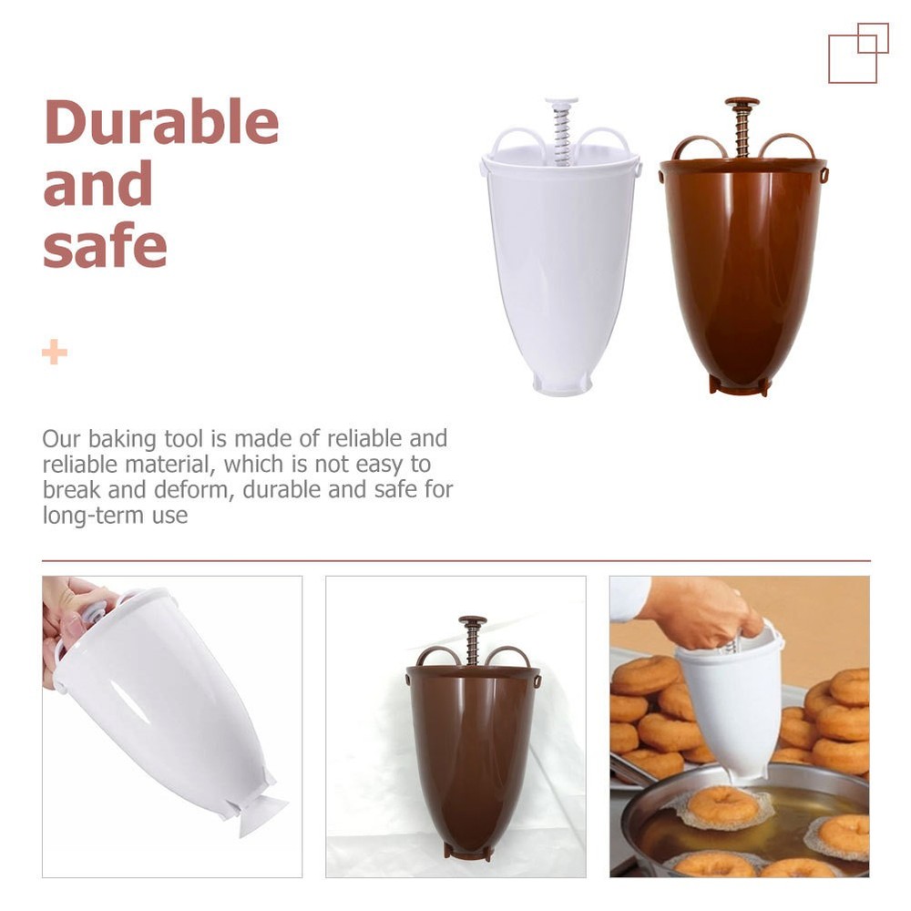 2 Pcs Doughnut Machine Manual Creative Mold Baking Doughnut Tool For Kitchen