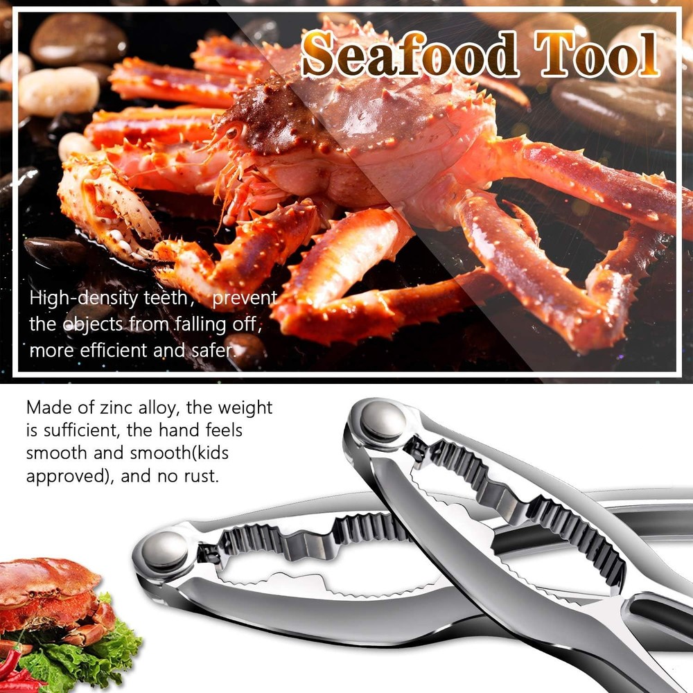 Crab Leg Crackers and Tools - Lobster Picks Set Shellfish Crab...