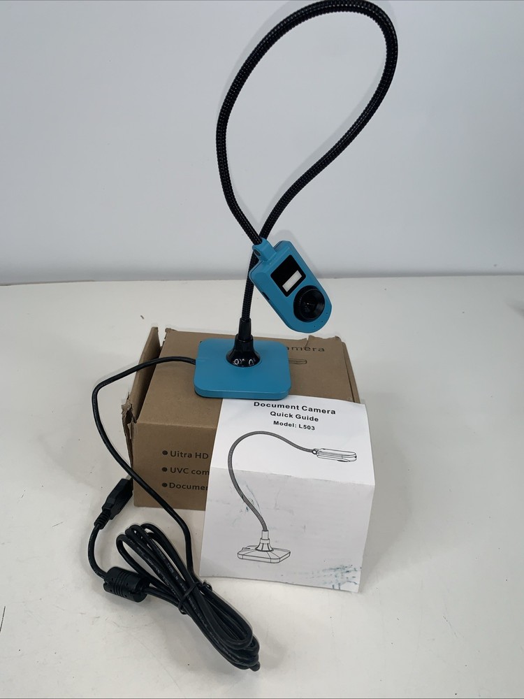 Document Camera Ultra HD 5mp USB Camera (Blue)