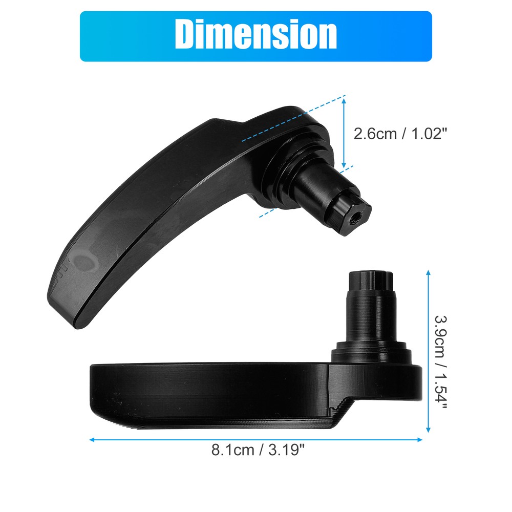 Motorcycle Saddle Bag Latch Handle Lever TWO Custom for Harley-Davidson Black