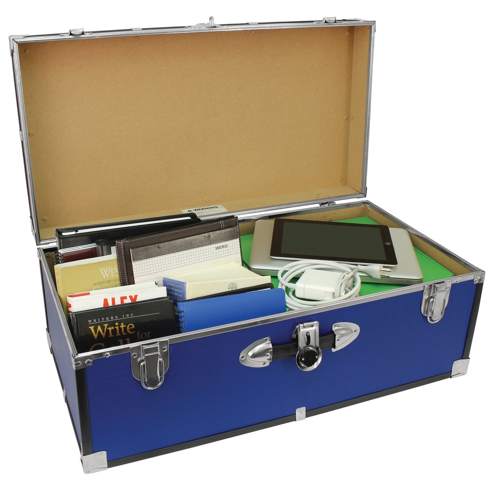 Seward Essential 30 Inch Trunk with Lock Blue