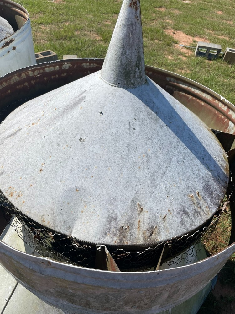Vintage Antique Galvanized Barn Cupolas - 5' Tall