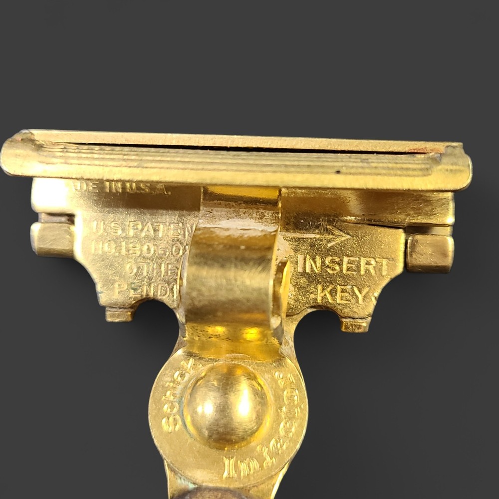Vintage Schick Brass Injector Razor With Bakelite Handle