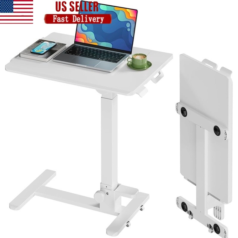 Foldable Portable Desk Adjustable Height Computer Workstation Home Office New