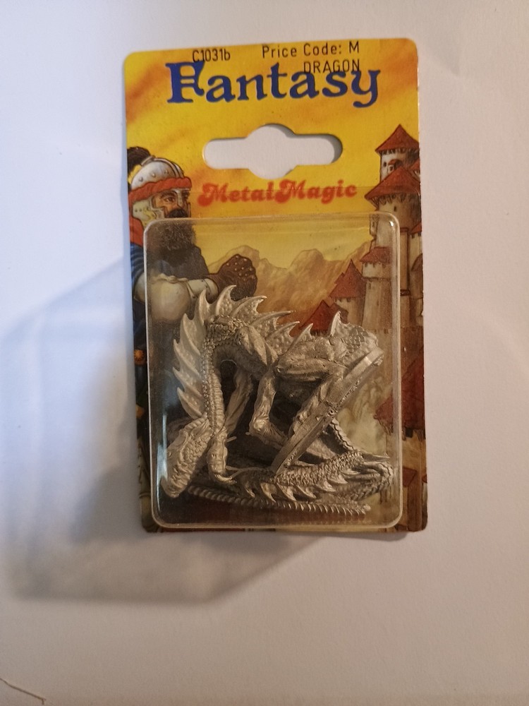 Fantasy Metal Magic Dragon     new Sealed