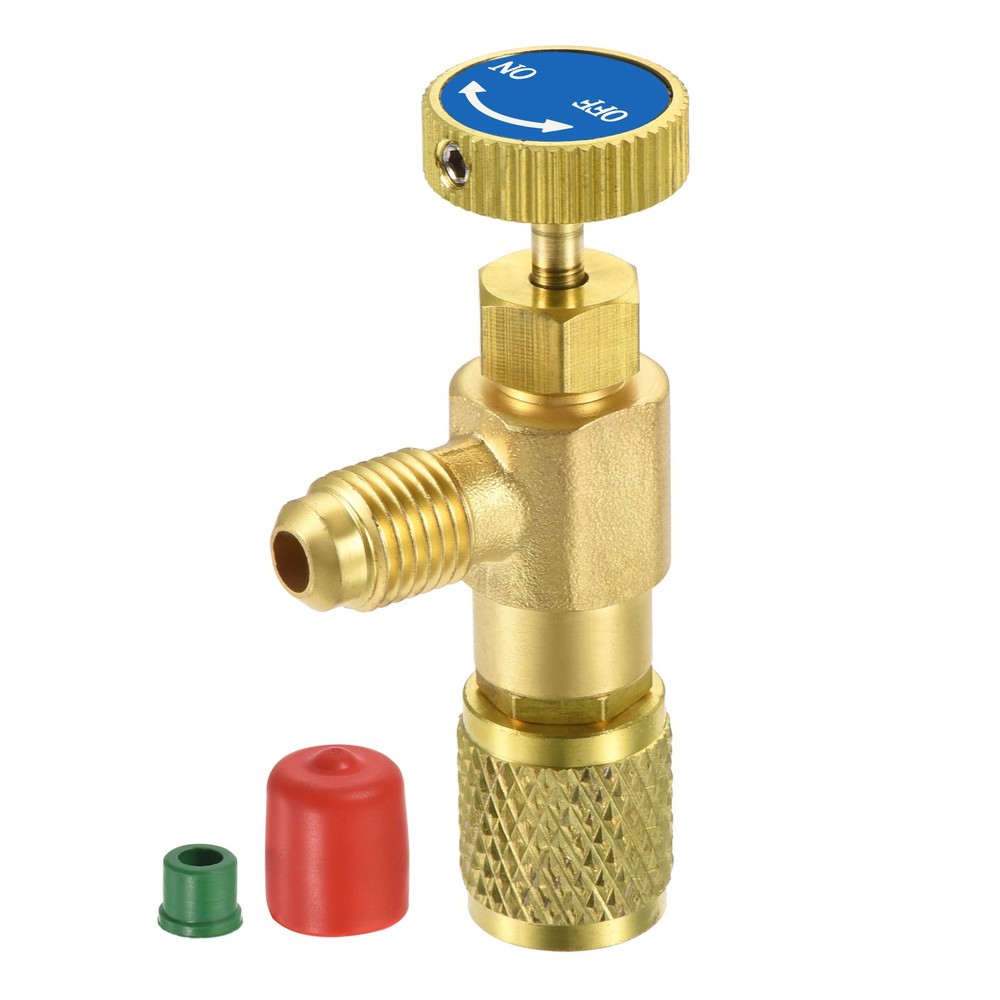 Charging Valve 1/4 SAE Thread Adapters Shut-off Flow Control