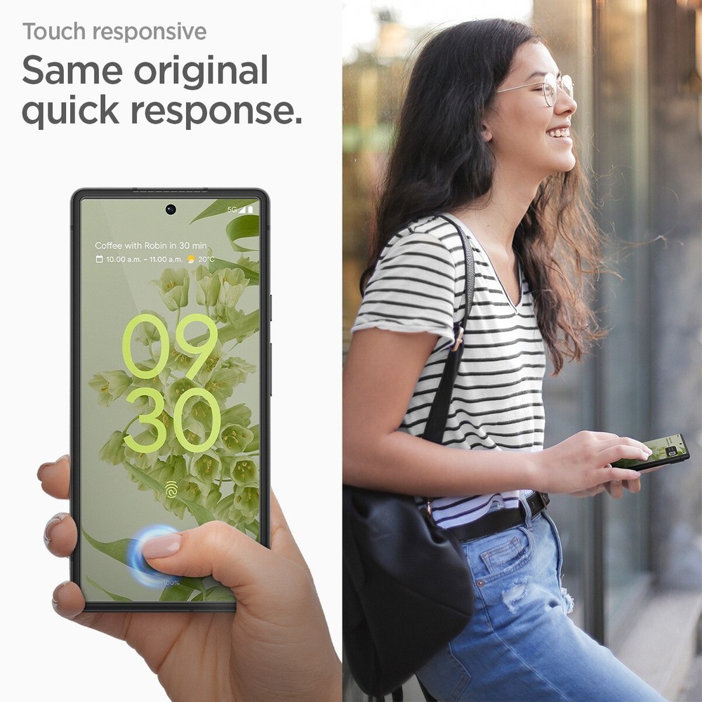 Pixel 7 Screen Protector | Spigen [ GlastR Alignmaster ] Shockproof 2 Pack